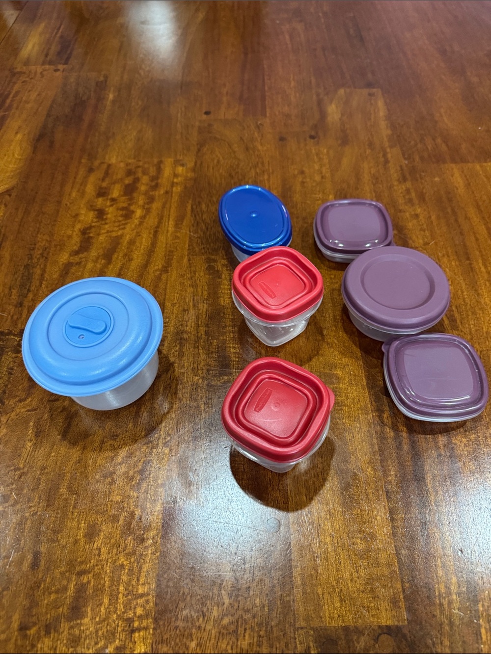Y2K lot of 7 Storage Containers all with original lids